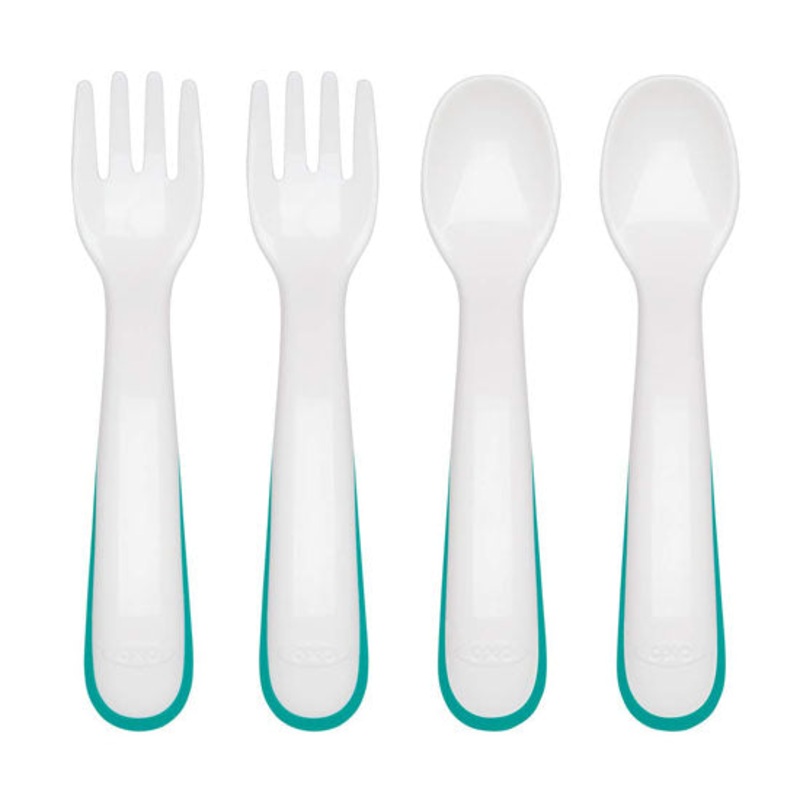 OXO Tot Fork and Spoon Training Set – Teal