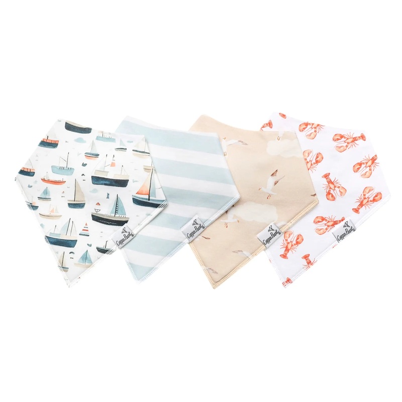 Copper Pearl Fischer Sailboat BIbs Bandana Bibs