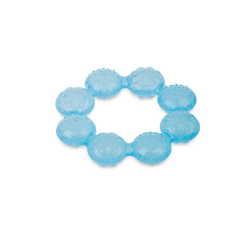 IcyBite Cooling Teething Ring Blue