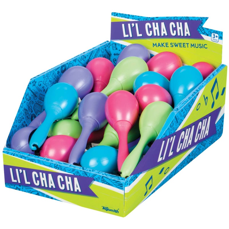 Li’l Cha Cha Maracas with Lanyard, Asst Colors Party Favors