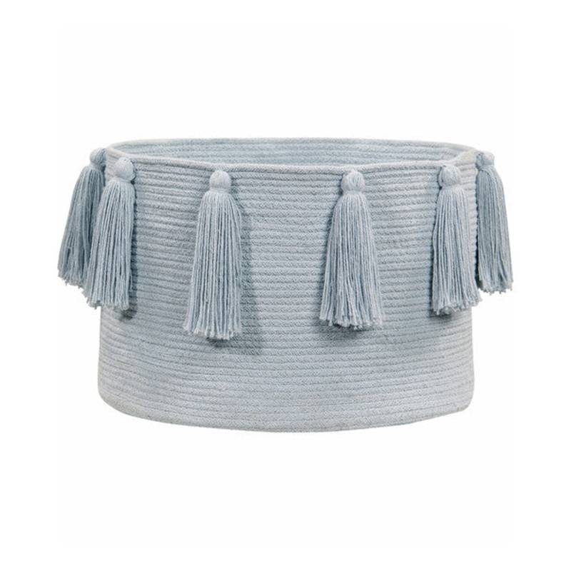 Lorena Canals Basket Tassels Soft Blue