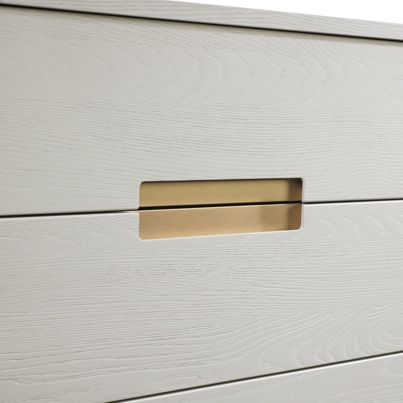 Natart Como Gold Metal Recessed Handle Dove