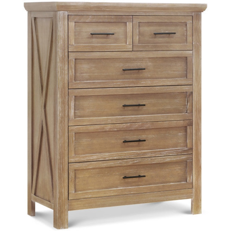 Sale Ends 10/14 Monogram Emory Farmhouse 6-Drawer Chest Driftwood