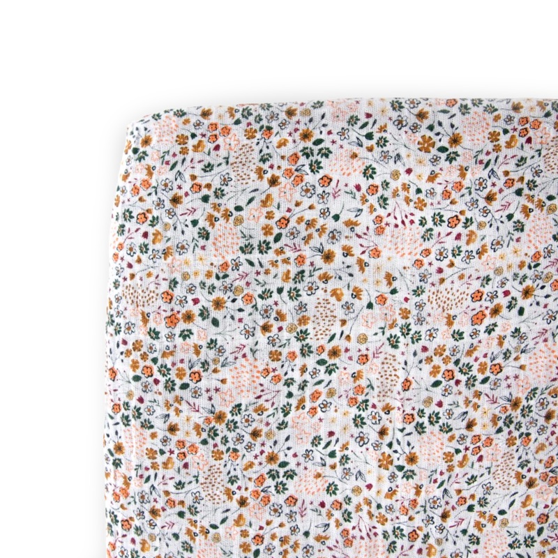Cotton Muslin Crib Sheet – Pressed Petals Pressed Petals