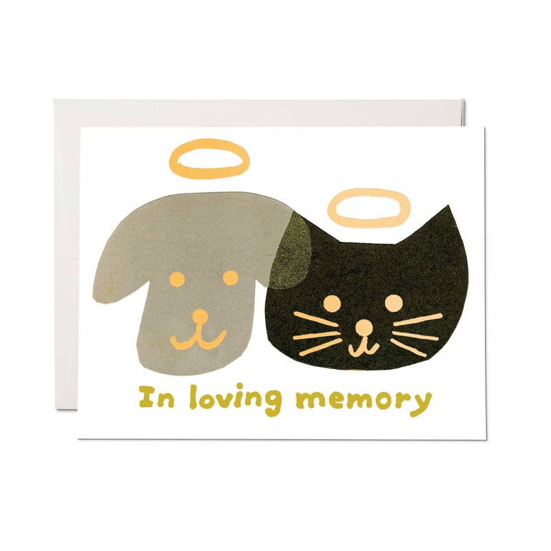 Halo Pets greeting card: Single