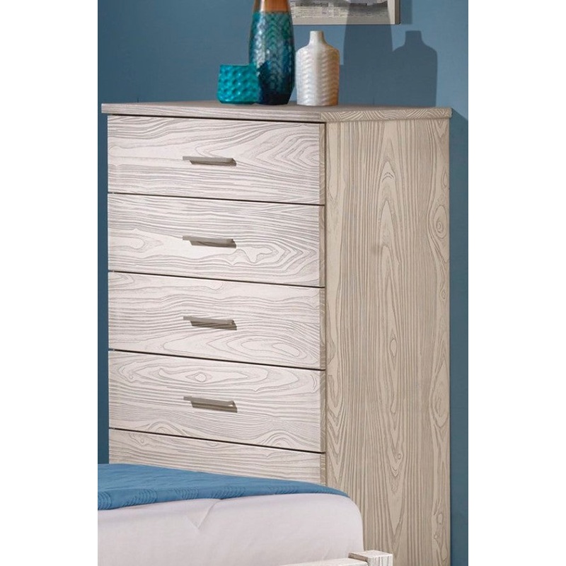 Innovations 5 Drawer Chest in Birch Nightstand