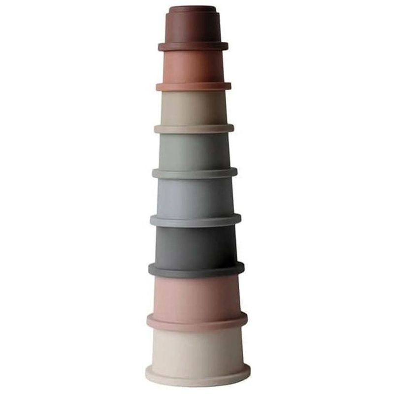 Mushie Stacking Cups Toy Retro