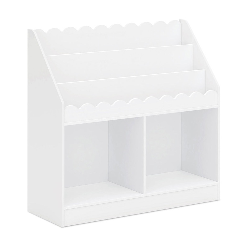 Sammy Scallop Bookcase White