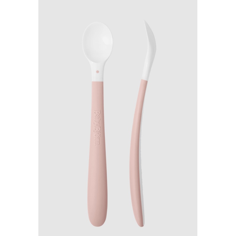 BabyBjrn Feeding Spoon, 2-pack Powder Pink