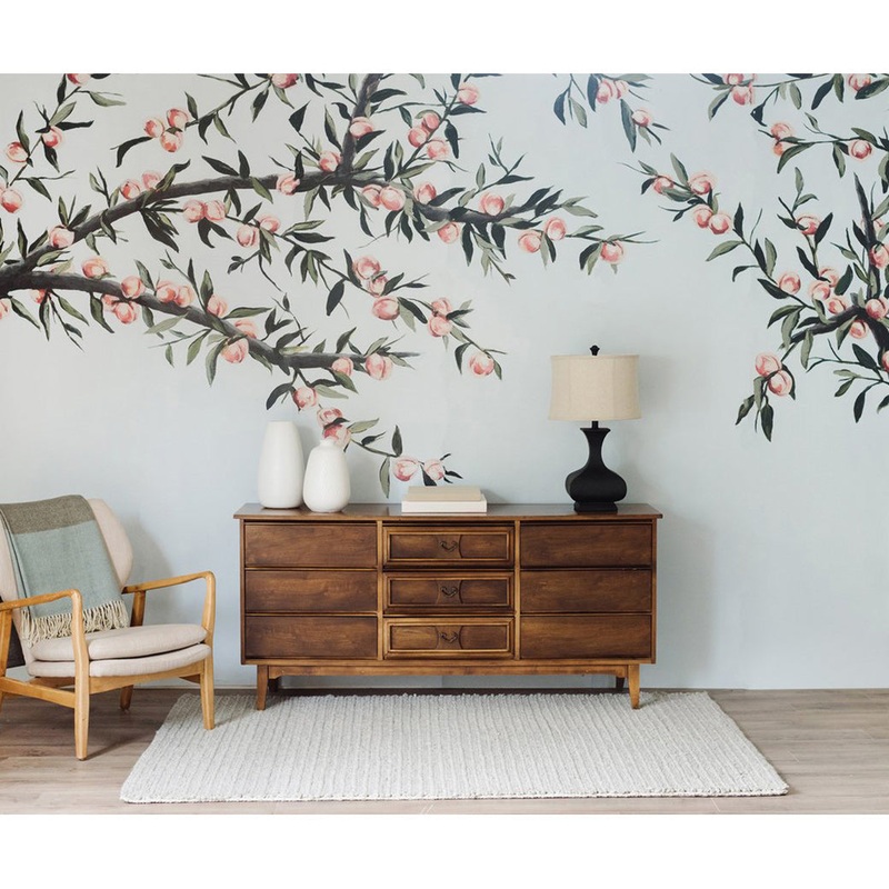 Just Peachy Mural Pre-Pasted Wallpaper