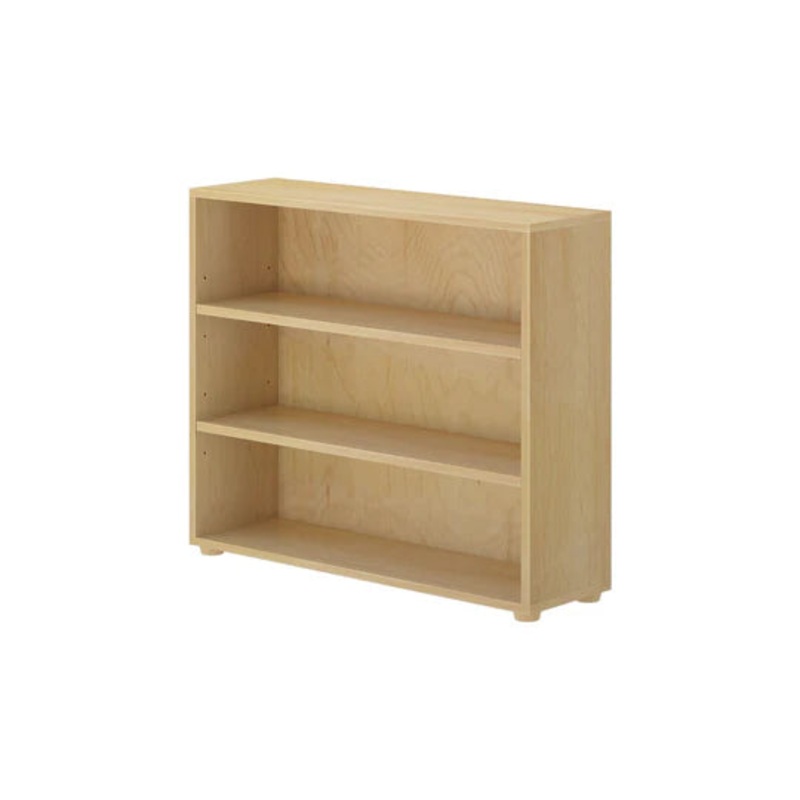 Maxtrix Low 3 Shelf Bookcase Chestnut