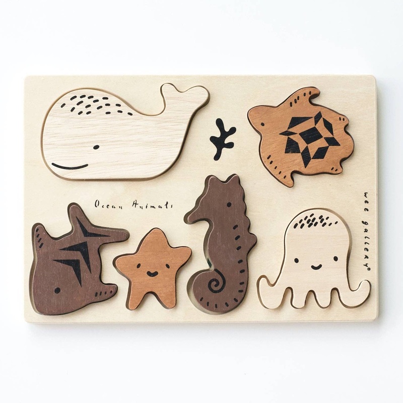 Wooden Tray Puzzle | Ocean Animals