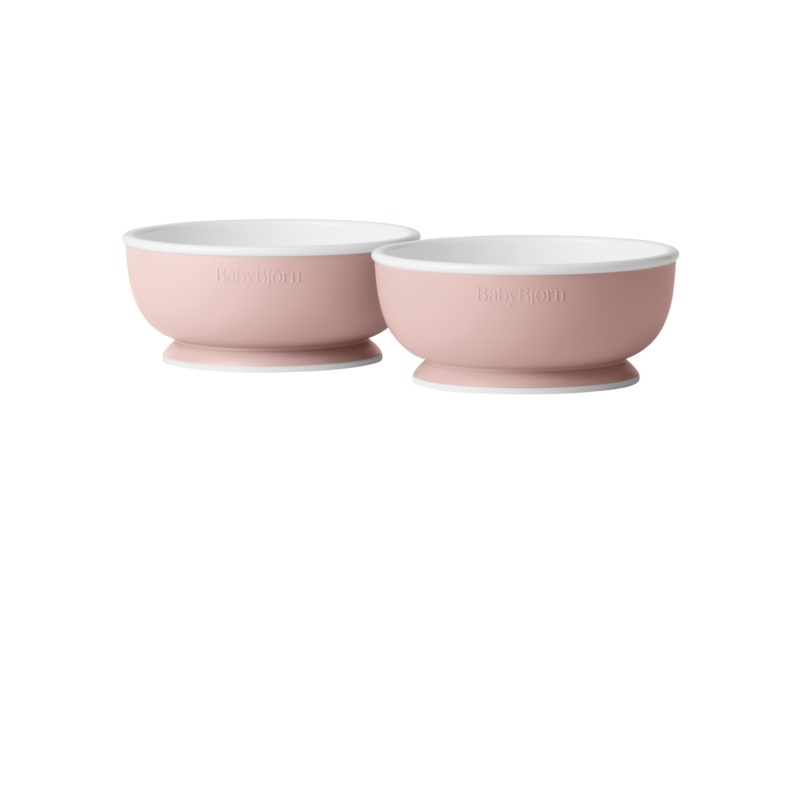 BabyBjrn Baby Bowl, 2-pack Powder Pink