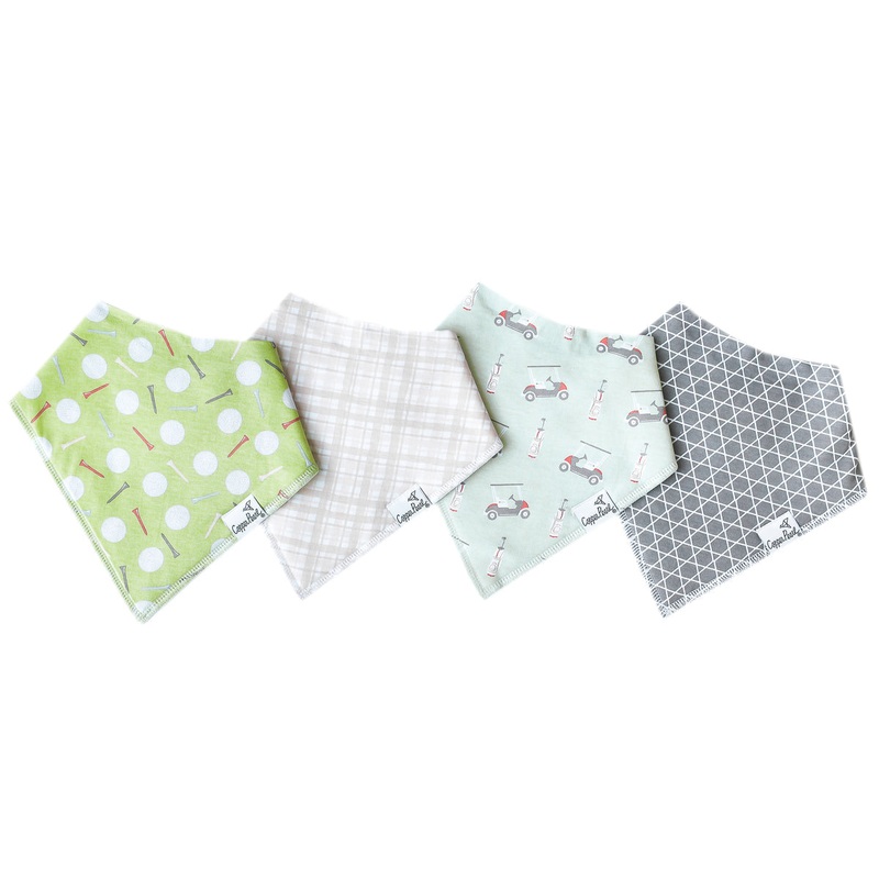 Copper Pearl – Bogey Collection Baby Bandana Bibs
