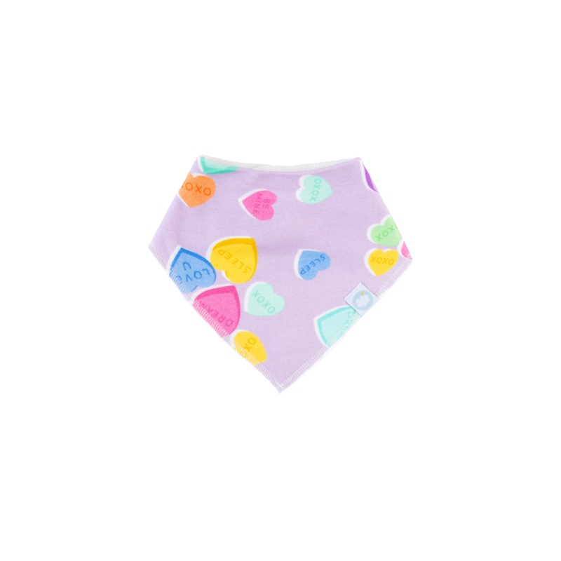 Dream Bandana Bib – Conversation Hearts