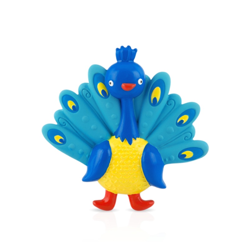 Squeezy Teethe Soft Rubber Teether Peacock