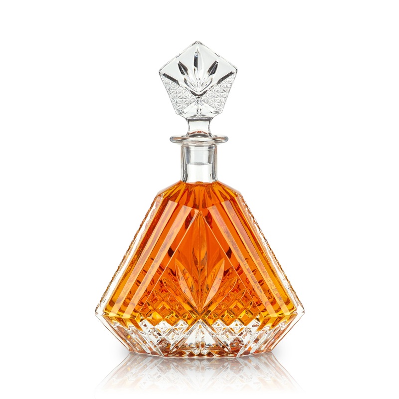 Admiral Vintage-Style Irish-Cut Crystal Whiskey Decanter