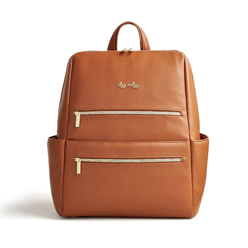Eras Backpack Midi Diaper Bag Cognac