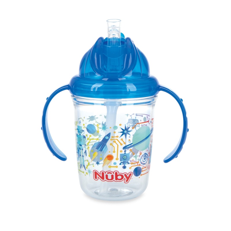 Flip N’ Sip Soft Straw Trainer Cup Blue
