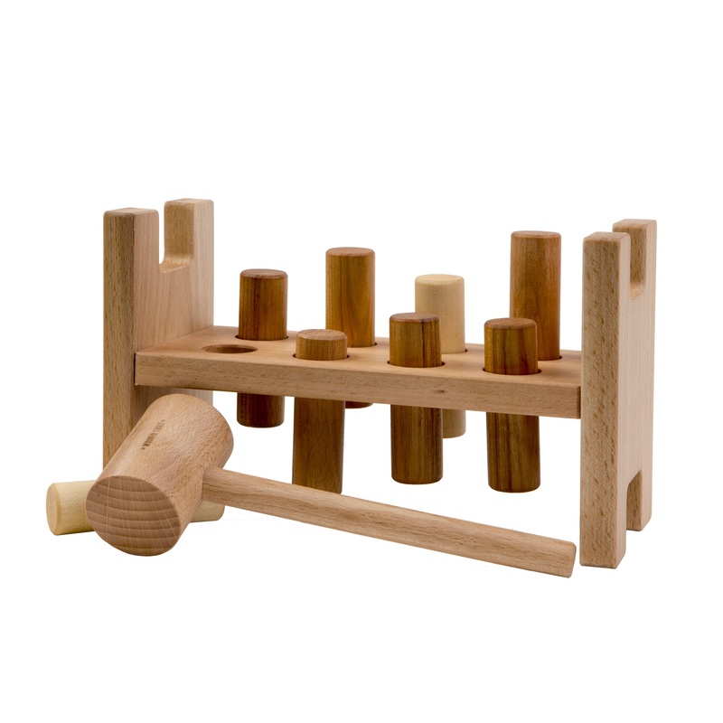 Montessori Natural Pound A Peg