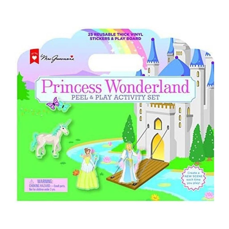 Mrs. Grossman’s Princess Wonderland Peel & Play Kids Activity Set Reusable Vinyl