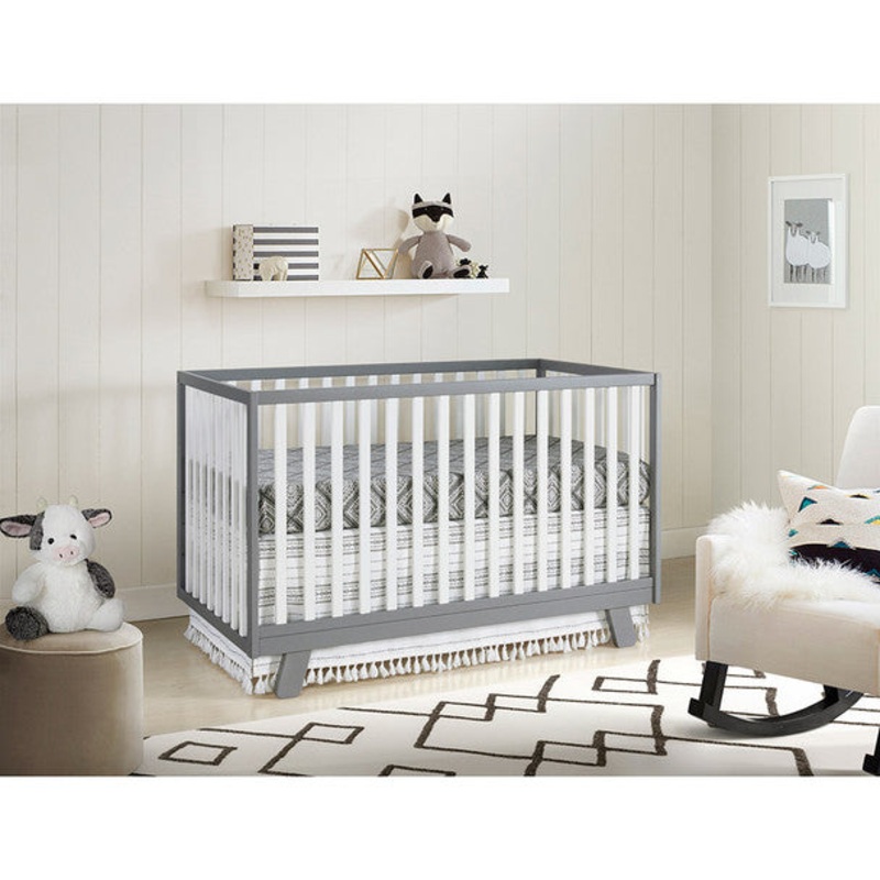 Oxford Onni 3 In 1 Crib Gray / White