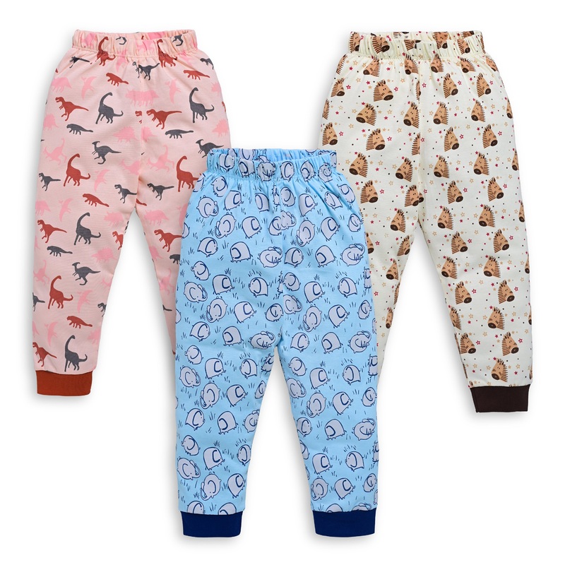 Baby Boys & Baby Girls Pack Of 3 Pyjama 100% Cotton M – 3 to 6 Months