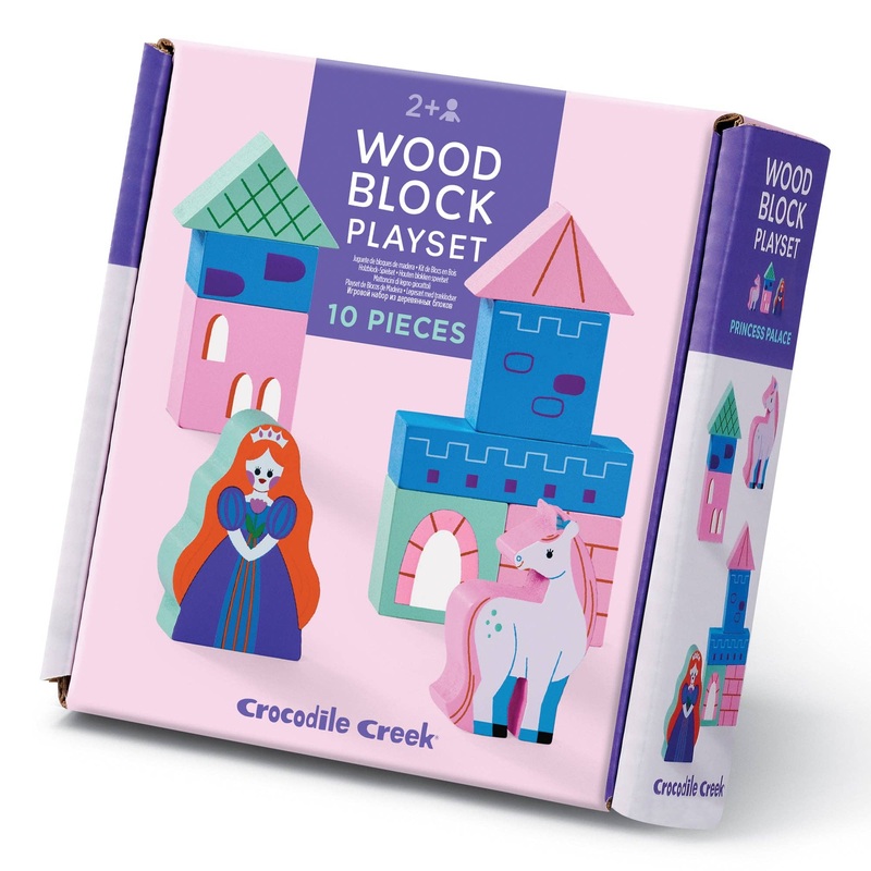 Build & Play Mini Wood Blocks – Princess Palace
