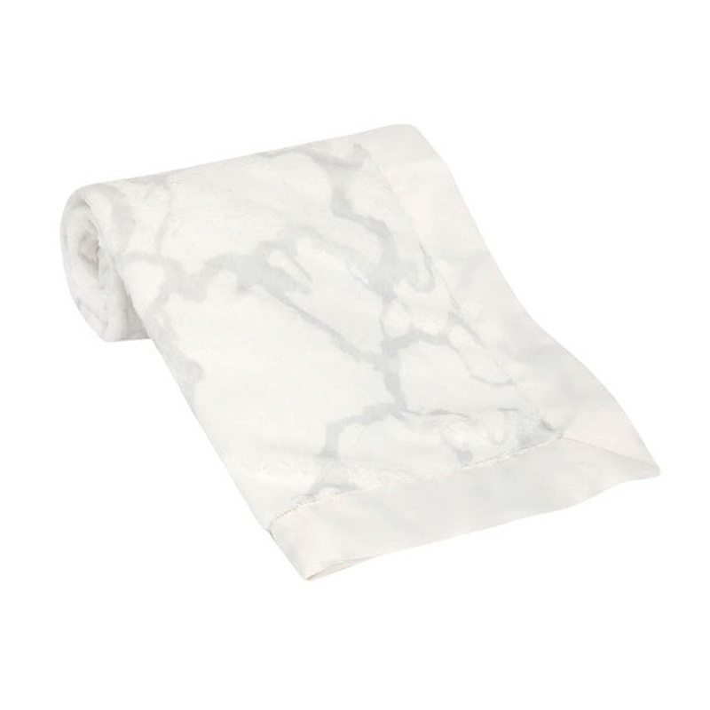 Lambs & Ivy Gray Marble Blanket