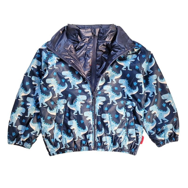 Onekid Car Seat Coat | The Road Coat Transition – Navy Raptor Print 12 Month