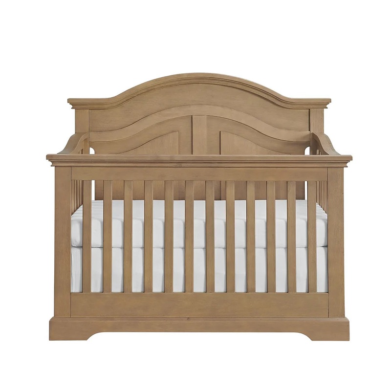 August Child – Camille Curved Convertible Crib Weathered Sand