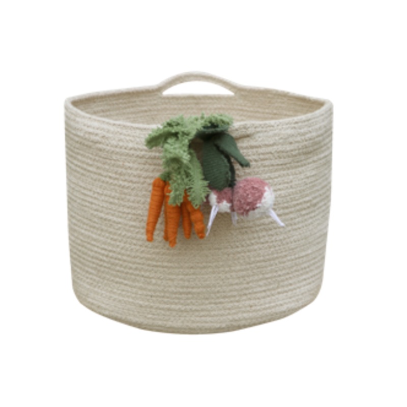 Basket Veggies 9″ x 1′ x 1′ 97 % cotton 3 % other fibre