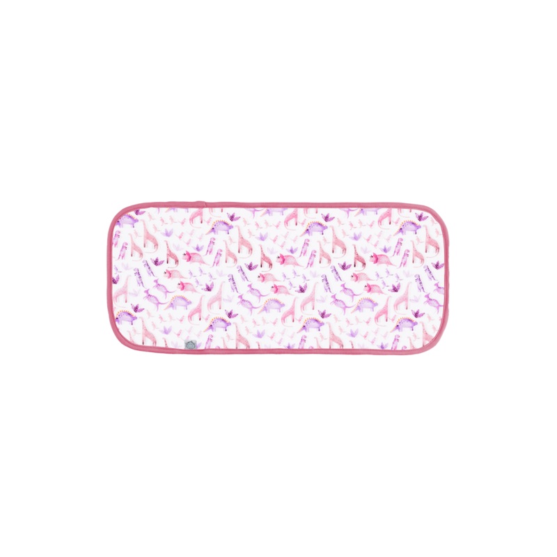 Burp Cloth 2 Pack – Dino Pink + Dusty Rose