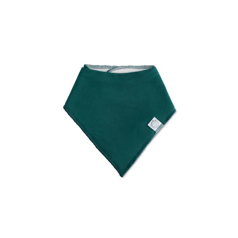 Dream Bandana Bib – Forest Green Blue Rainbow