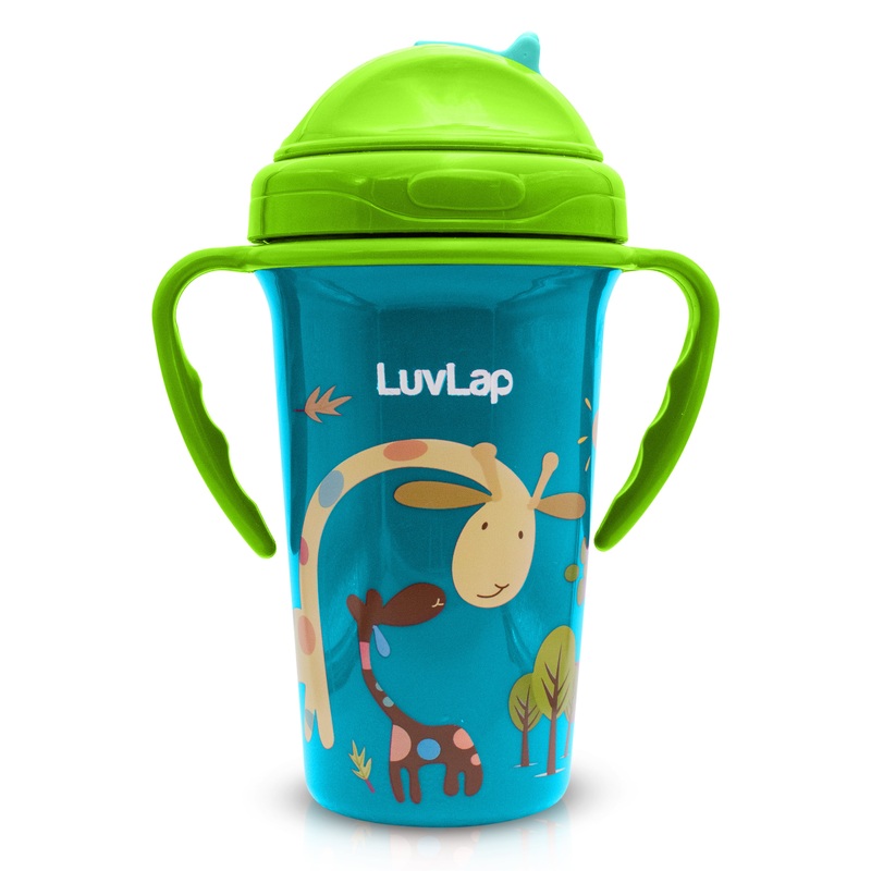 Tiny Giffy Straw Sipper, 300Ml, Green