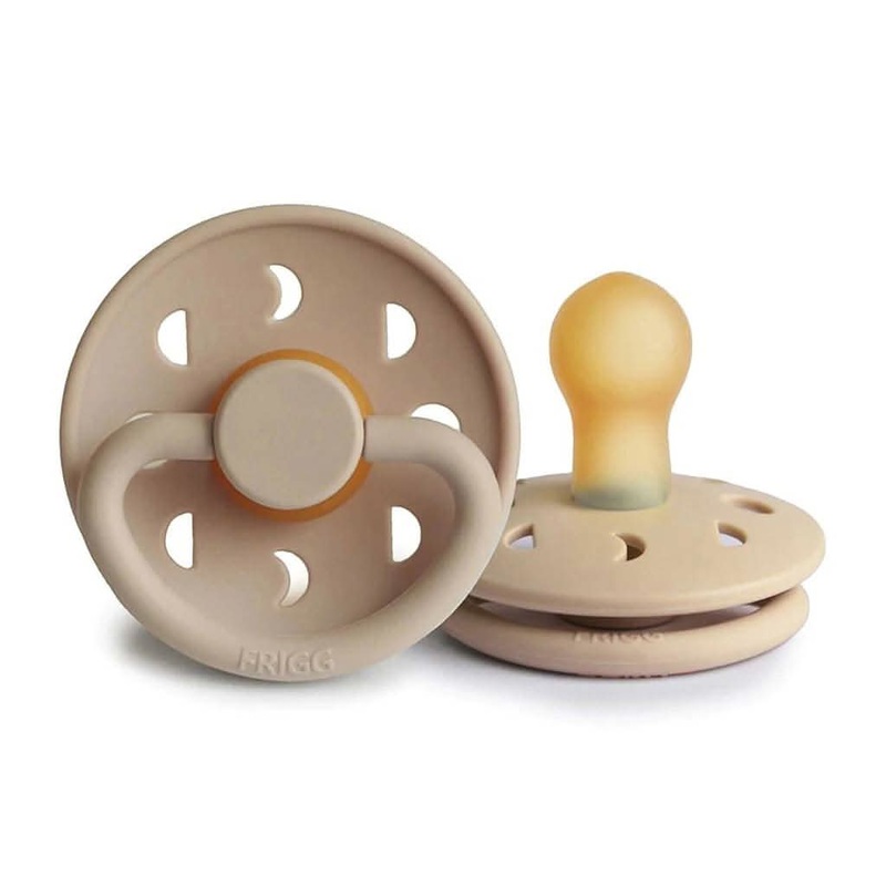Frigg Natural Rubber Pacifier Moon Phase, Croissant 0-6 Months