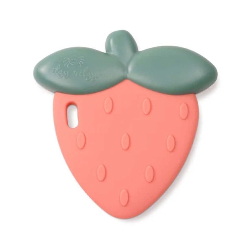 Itzy Ritzy Sweetie Shake Teether with Rattle, Strawberry