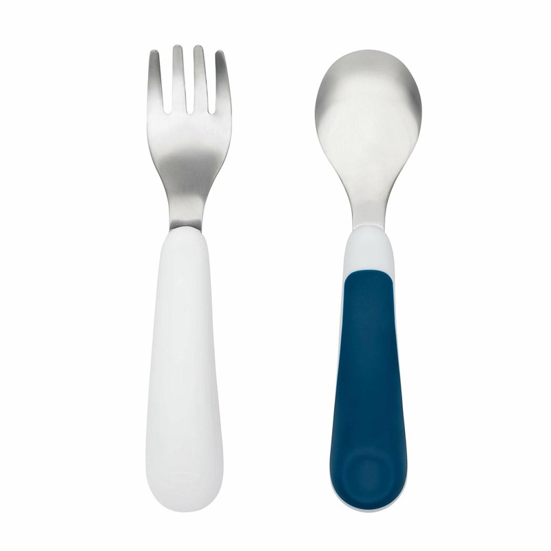 OXO TOT Training Fork And Spoon Set Pink