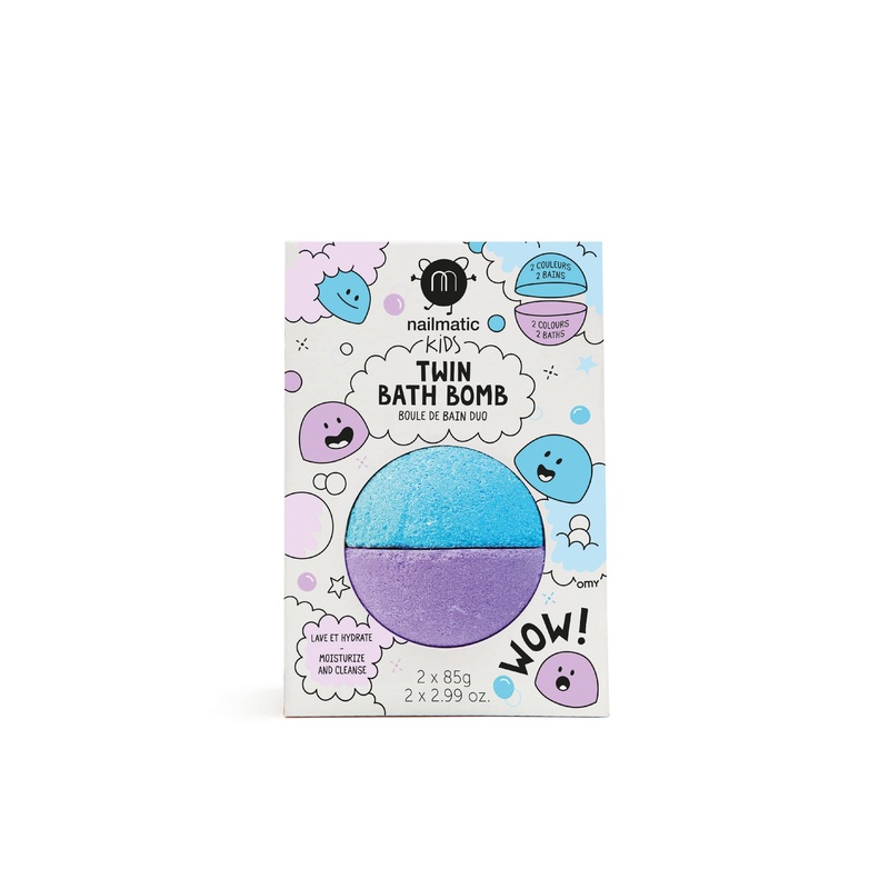 Twin bath bomb: Blue/Purple