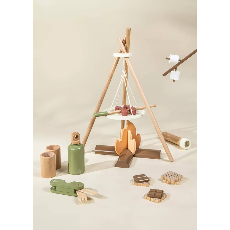 Wooden Camping Playset
