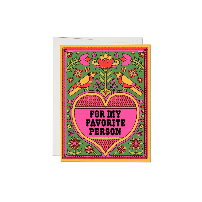 Favorite Person love greeting card