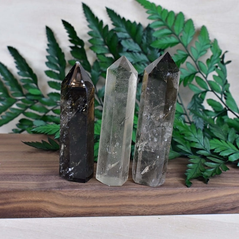 Genuine Crystal Points Smoky Quartz