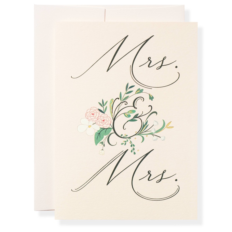 Mrs. &. Mrs. Greeting Card
