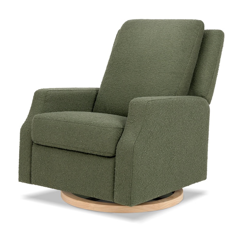 Namesake Crewe Manual Swivel Glider Recliner Performance Creme Eco-Weave With Metal Base