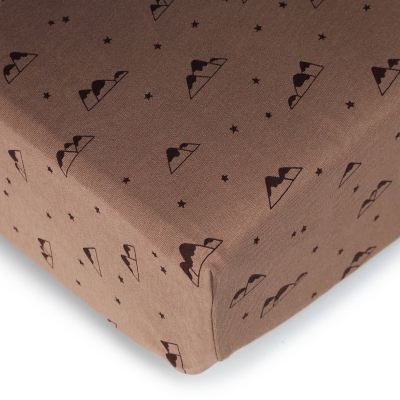 Organic Crib Sheet | Latte Mountain
