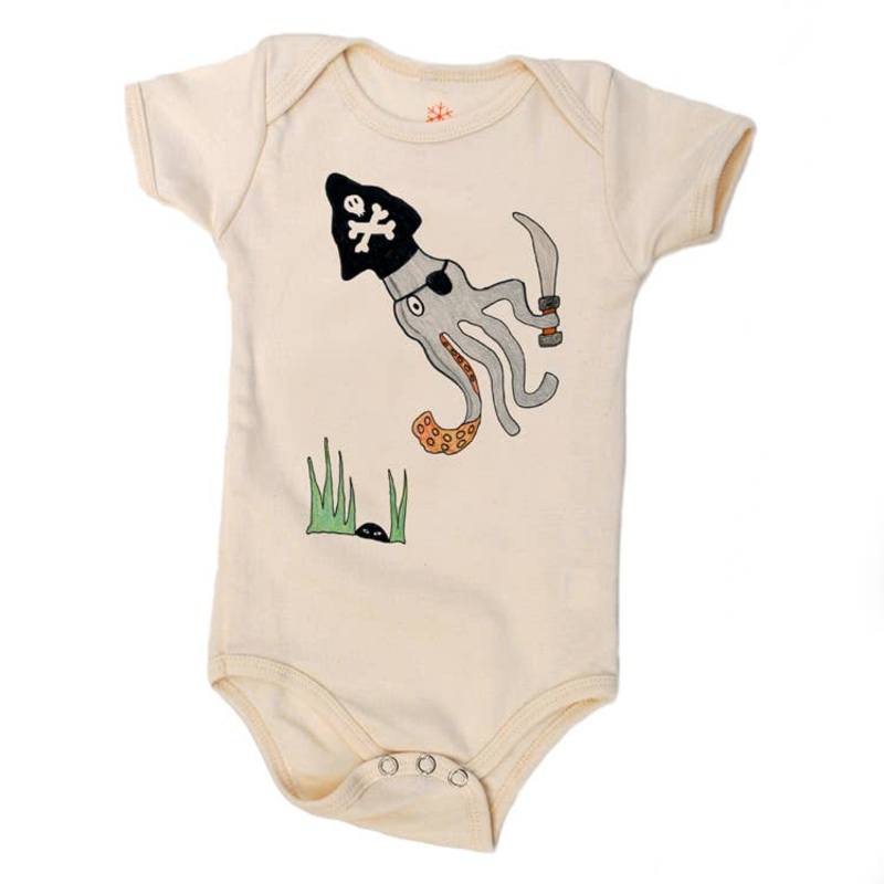 Pirate Squid – Natural Organic Onesie