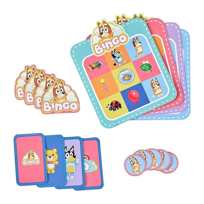 Bluey Bingo’s Bingo Card Game, Fun Matching Game