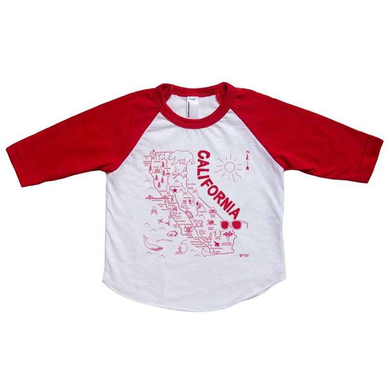 California Baby Baseball Tee 3- 6 months