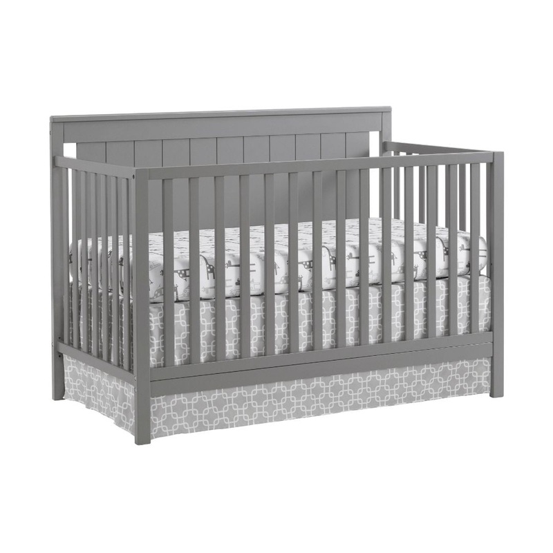 Oxford Baby Lazio 4-in-1 Convertible Crib Dove Gray