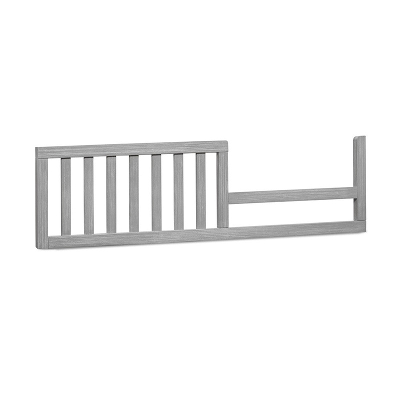 Sorelle Princeton Elite Crib & Changer Toddler Rail in Weathered Grey